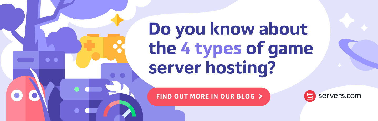 types of games server hosting banner