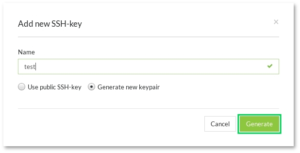 Generate new Keypair