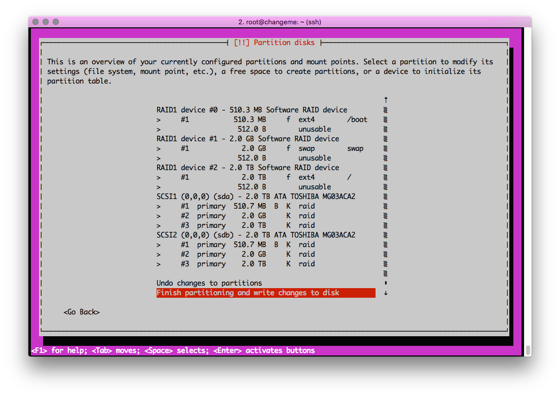 graphical user interface for configuring network settings