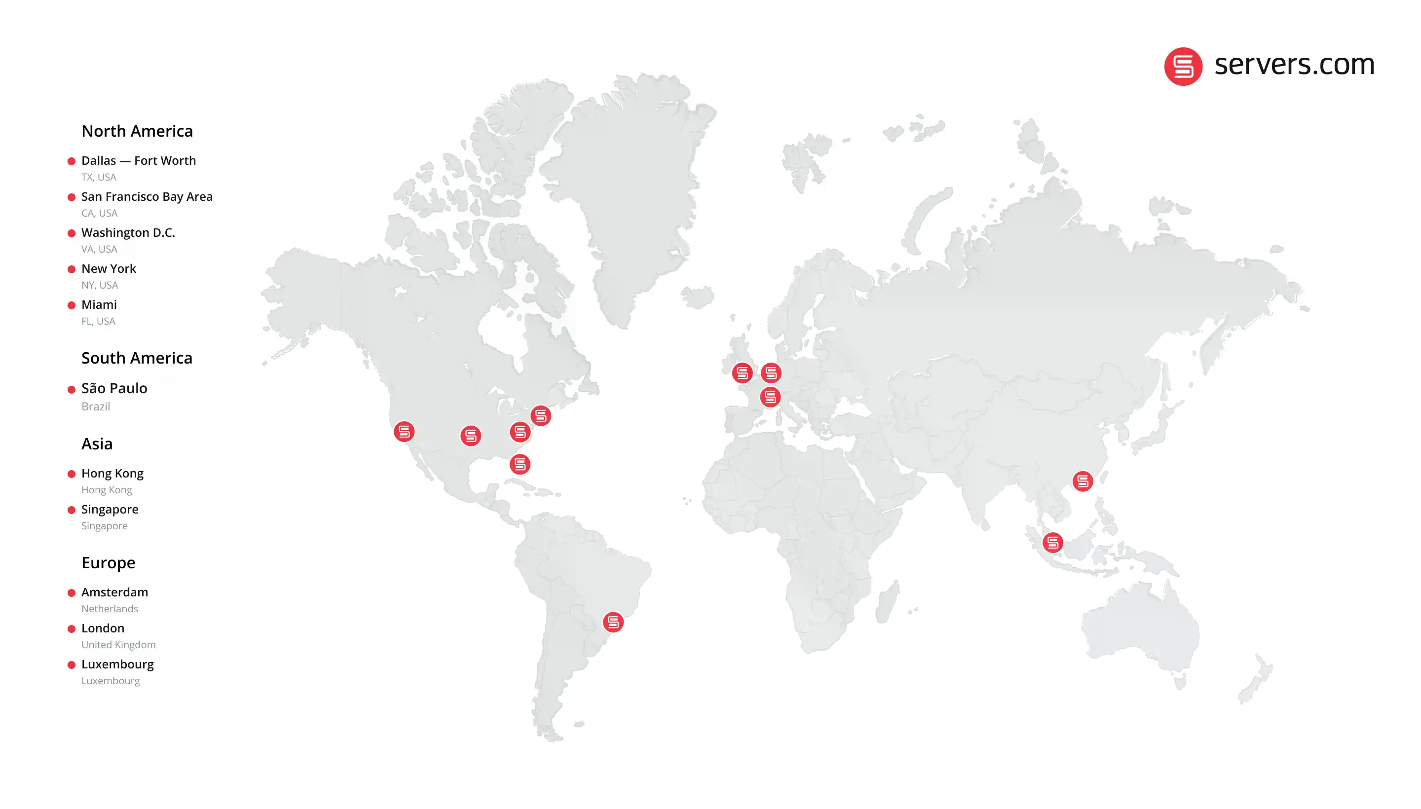 servers.com data center map
