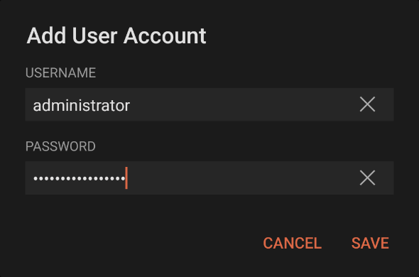 add user account