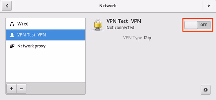 turn on VPN connection