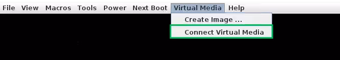 Connect Virtual Media section