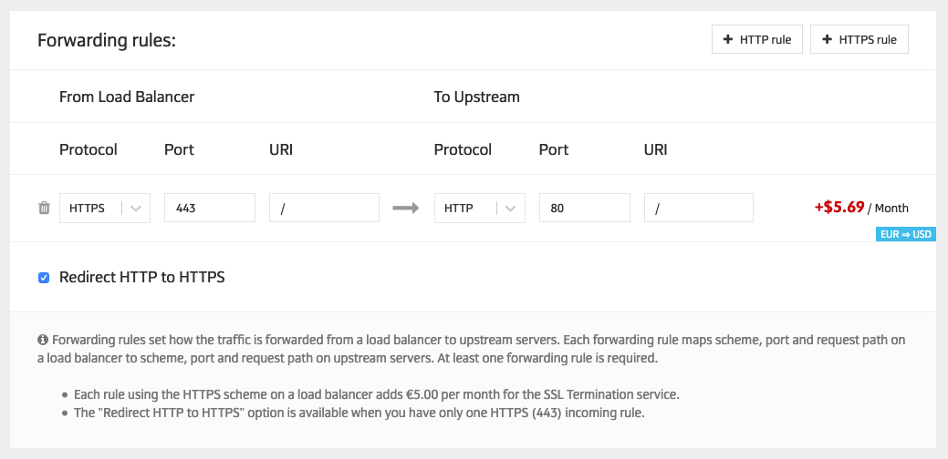 Features specific to HTTP(S) load balancing