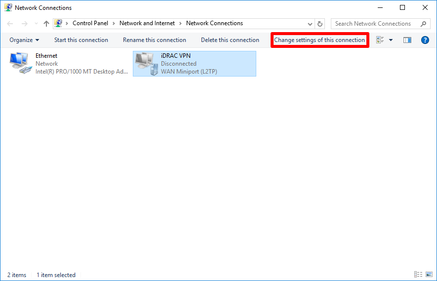 How to setup L2TP over IPsec for iDRAC on MS Windows