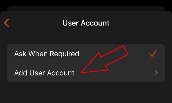 add user account