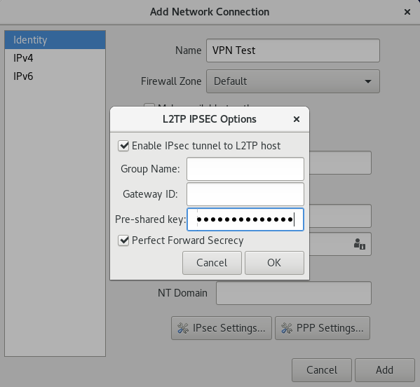 How to setup L2TP over IPsec for iDRAC on Linux Fedora 24