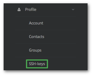 New personal account SSH keys