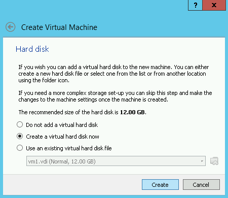 A screenshot showing step 4 of preparing a VM using VirtualBox.