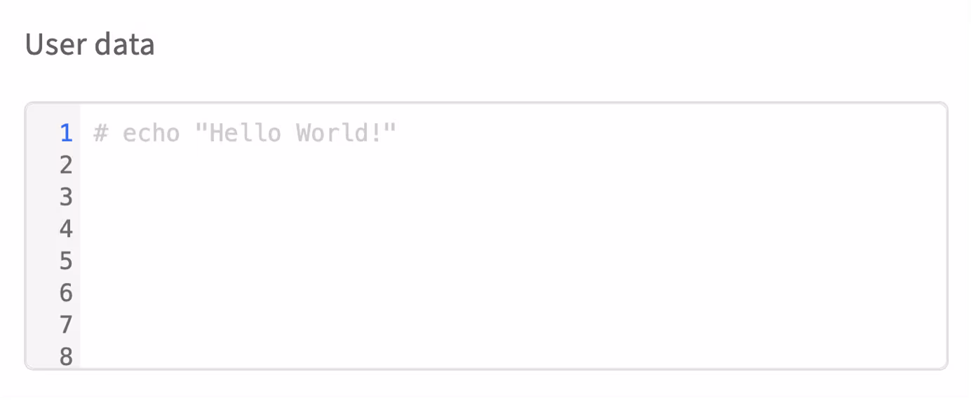 user data