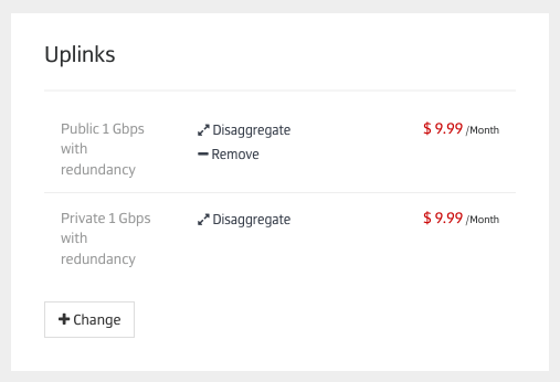 view and make changes to uplinks configuration on the servers Details page