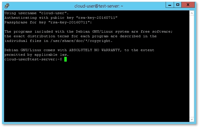PuTTY key password prompt
