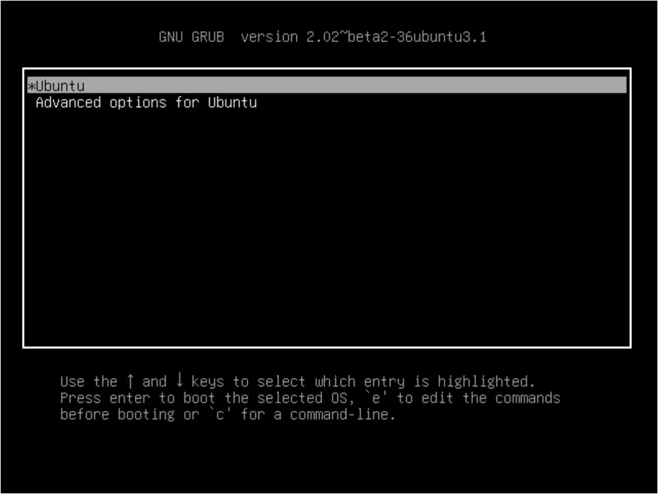 Boot menu and timer appearing before OS startup