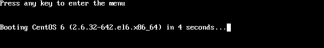 GRUB boot menu on CentOS 6