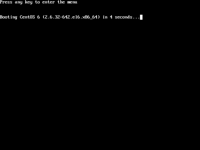 GRUB boot menu on CentOS 6