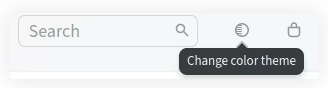 Change color theme change color theme
