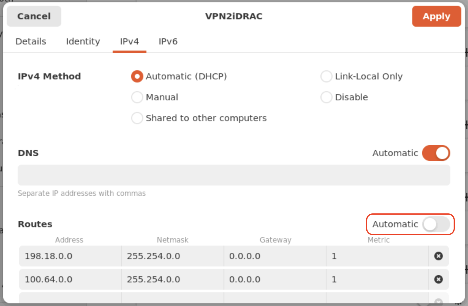 Establish a VPN connection and access iDRAC